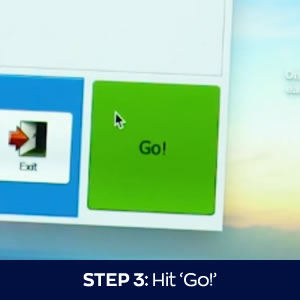 Step 3: Hit Go to back up files